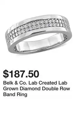 Belk Belk & Co. Lab Created Lab Grown Diamond Double Row Band Ring offer