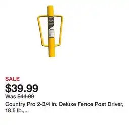 Tractor Supply Company Country Pro 2-3/4 in. Deluxe Fence Post Driver, 18.5 lb., Heavy-Duty Metal Construction offer