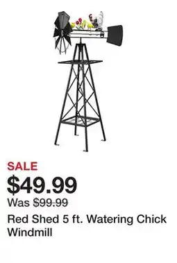 Tractor Supply Company Red Shed 5 ft. Watering Chick Windmill offer