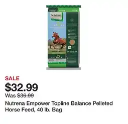 Tractor Supply Company Nutrena Empower Topline Balance Pelleted Horse Feed, 40 lb. Bag offer