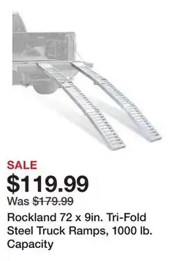 Tractor Supply Company Rockland 72 x 9in. Tri-Fold Steel Truck Ramps, 1000 lb. Capacity offer