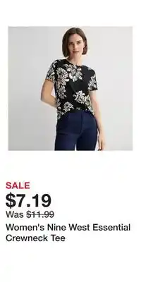 Kohl's Women's Nine West Essential Crewneck Tee offer