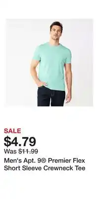 Kohl's Men's Apt. 9 Premier Flex Short Sleeve Crewneck Tee offer