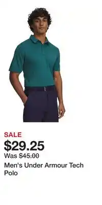 Kohl's Men's Under Armour Tech Polo offer