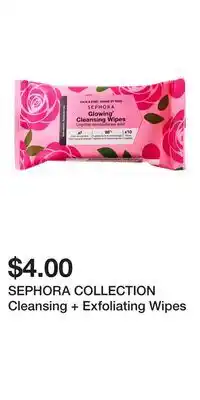 Kohl's SEPHORA COLLECTION Cleansing + Exfoliating Wipes offer