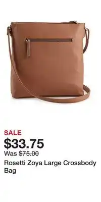 Kohl's Rosetti Zoya Large Crossbody Bag offer