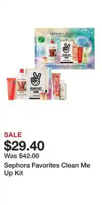 Kohl's Sephora Favorites Clean Me Up Kit offer