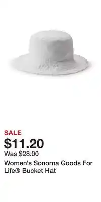 Kohl's Women's Sonoma Goods For Life Bucket Hat offer