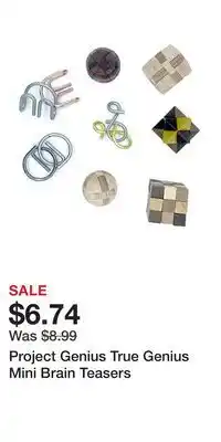 Kohl's Project Genius True Genius Mini Brain Teasers offer