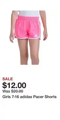 Kohl's Girls 7-16 adidas Pacer Shorts offer