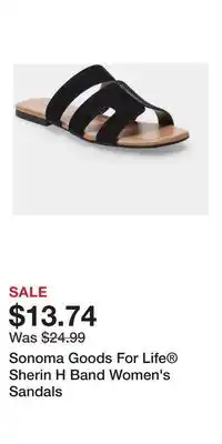 Kohl's Sonoma Goods For Life Sherin H Band Women's Sandals offer