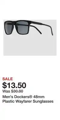 Kohl's Men's Dockers 48mm Plastic Wayfarer Sunglasses offer