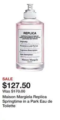 Nordstrom Maison Margiela Replica Springtime in a Park Eau de Toilette offer