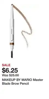Kohl's MAKEUP BY MARIO Master Blade Brow Pencil offer