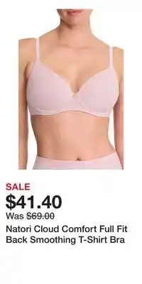 Nordstrom Natori Cloud Comfort Full Fit Back Smoothing T-Shirt Bra offer