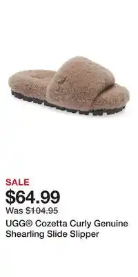 Nordstrom UGG Cozetta Curly Genuine Shearling Slide Slipper offer
