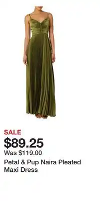 Nordstrom Petal & Pup Naira Pleated Maxi Dress offer