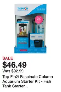 Petsmart Top Fin Fascinate Column Aquarium Starter Kit - Fish Tank Starter Kit - 10 Gallon offer