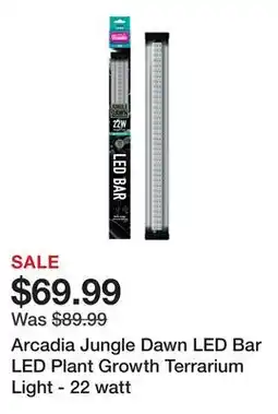 Petsmart Arcadia Jungle Dawn LED Bar LED Plant Growth Terrarium Light - 22 watt offer