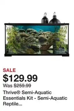 Petsmart Thrive Semi-Aquatic Essentials Kit - Semi-Aquatic Reptile Terrarium Kit - 40 Gallon - 36x18x18 offer