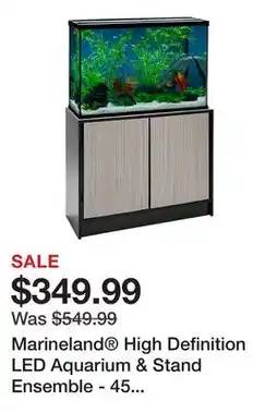 Petsmart Marineland High Definition LED Aquarium & Stand Ensemble - 45 Gallon LED Fish Tank Kit offer