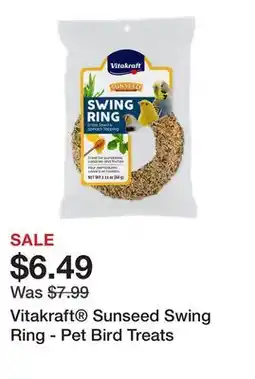 Petsmart Vitakraft Sunseed Swing Ring - Pet Bird Treats offer