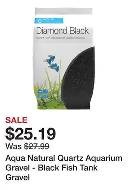 Petsmart Aqua Natural Quartz Aquarium Gravel - Black Fish Tank Gravel offer