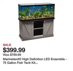 Petsmart Marineland High Definition LED Ensemble - 75 Gallon Fish Tank Kit with LED offer