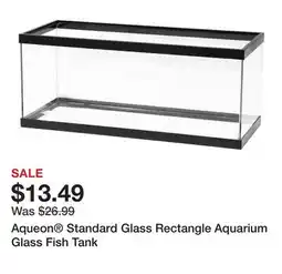 Petsmart Aqueon Standard Glass Rectangle Aquarium Glass Fish Tank offer