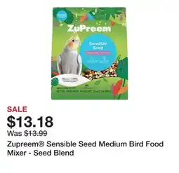 Petsmart Zupreem Sensible Seed Medium Bird Food Mixer - Seed Blend offer