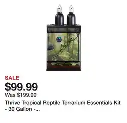 Petsmart Thrive Tropical Reptile Terrarium Essentials Kit - 30 Gallon - 18x18x24 offer