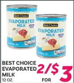 El Paso Grande BEST CHOICE EVAPORATED MILK offer