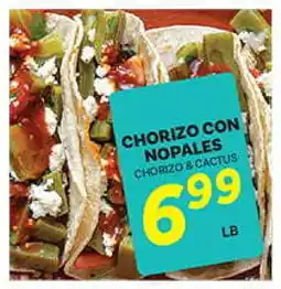 El Paso Grande CHORIZO CON NOPALES offer