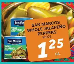 El Paso Grande SAN MARCOS WHOLE JALAPEΓO PEPPERS offer