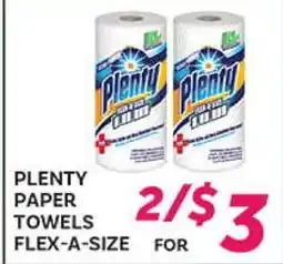 El Paso Grande PLENTY PAPER TOWELS FLEX-A-SIZE offer