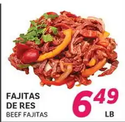 El Paso Grande FAJITAS DE RES offer