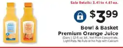 ShopRite Bowl & Basket Premium Orange Juice offer