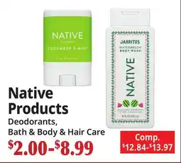 Ocean State Job Lot Native Products offer