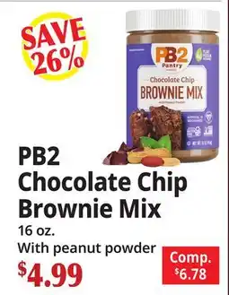 Ocean State Job Lot PB2 Chocolate Chip Brownie Mix offer