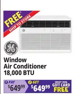 Ocean State Job Lot GE Appliances Window Air Conditioner 18,000 BTU offer