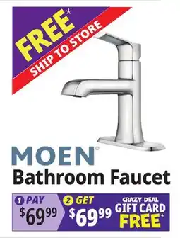 Ocean State Job Lot MOEN Bathroom Faucet offer
