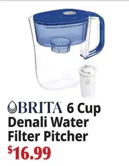 Ocean State Job Lot BRITA 6 Cup Denali Water Filter Pitcher offer