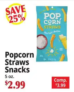 Ocean State Job Lot Popcorn Straws Snacks offer