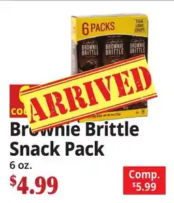 Ocean State Job Lot Brownie Brittle Snack Pack offer