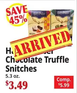 Ocean State Job Lot Harry Potter Chocolate Truffle Snitches offer