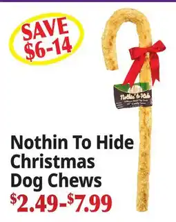 Ocean State Job Lot Nothin To Hide Christmas Dog Chews offer