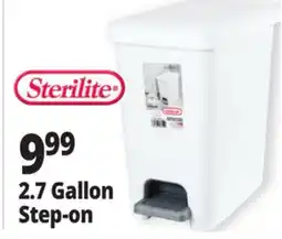 Ocean State Job Lot Sterilite 2.7 Gallon Step-on offer
