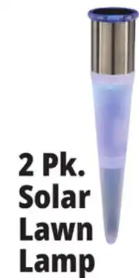 Ocean State Job Lot 2 Pk. Solar Lawn Lamp offer