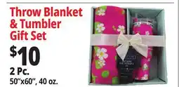 Ocean State Job Lot Throw Blanket & Tumbler Gift Set offer