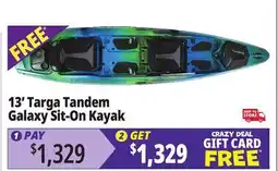 Ocean State Job Lot 13' Targa Tandem Galaxy Sit-On Kayak offer